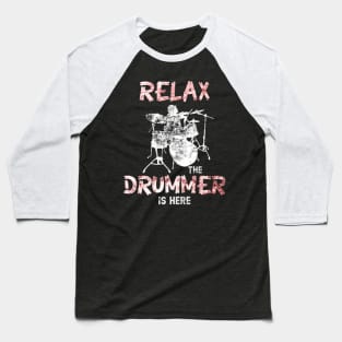 Relax Drummer Baseball T-Shirt